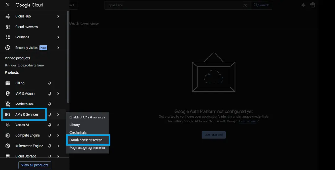 Google Cloud OAuth Consent Screen