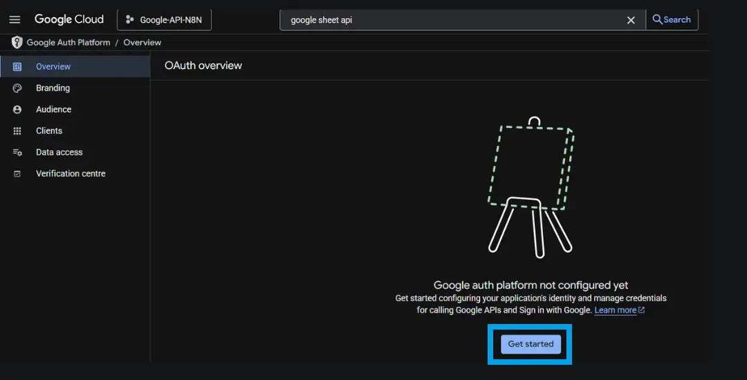 google outh get-started