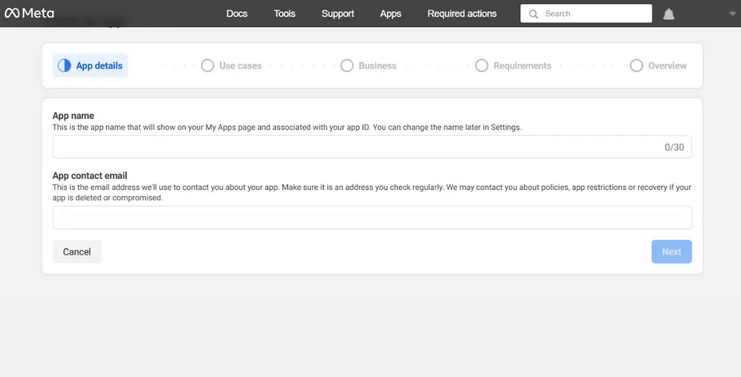 meta App Creation and Configuration